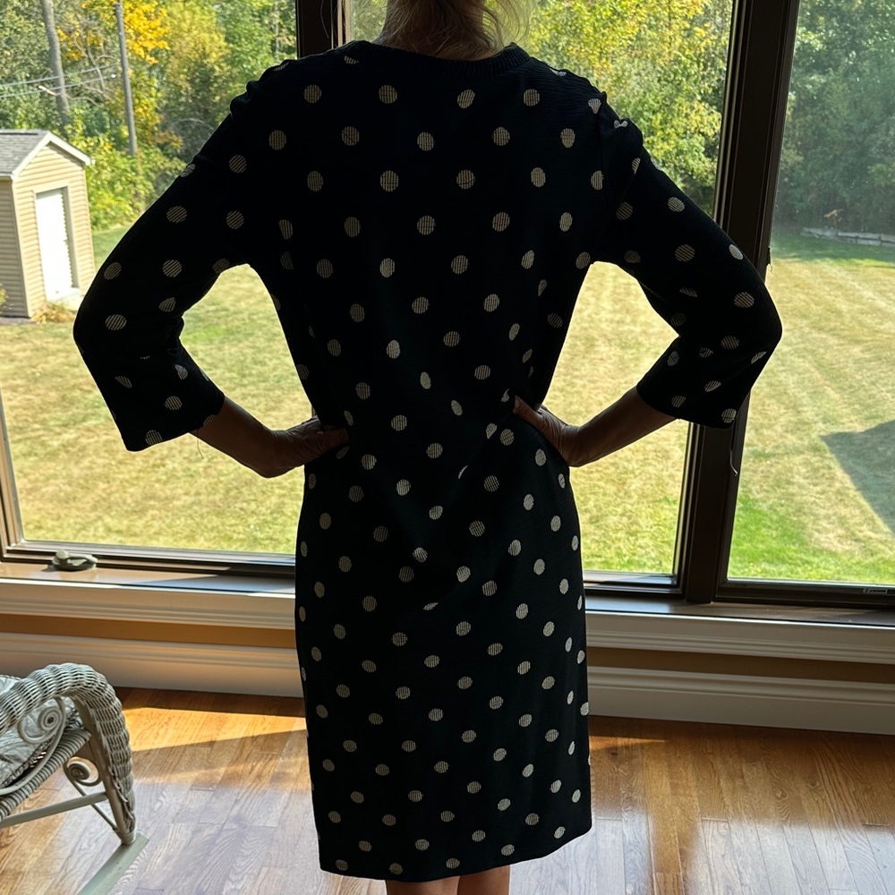 Polka Dot Black Dress ZARA - Picture 4 of 6